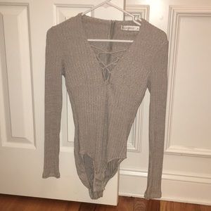 Hello Molly lace up bodysuit